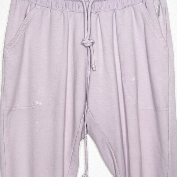 FREE PEOPLE FP MOVEMENT Sunny Skinny Sweatpants Elastic Waist Lavender Womens M - Picture 6 of 13